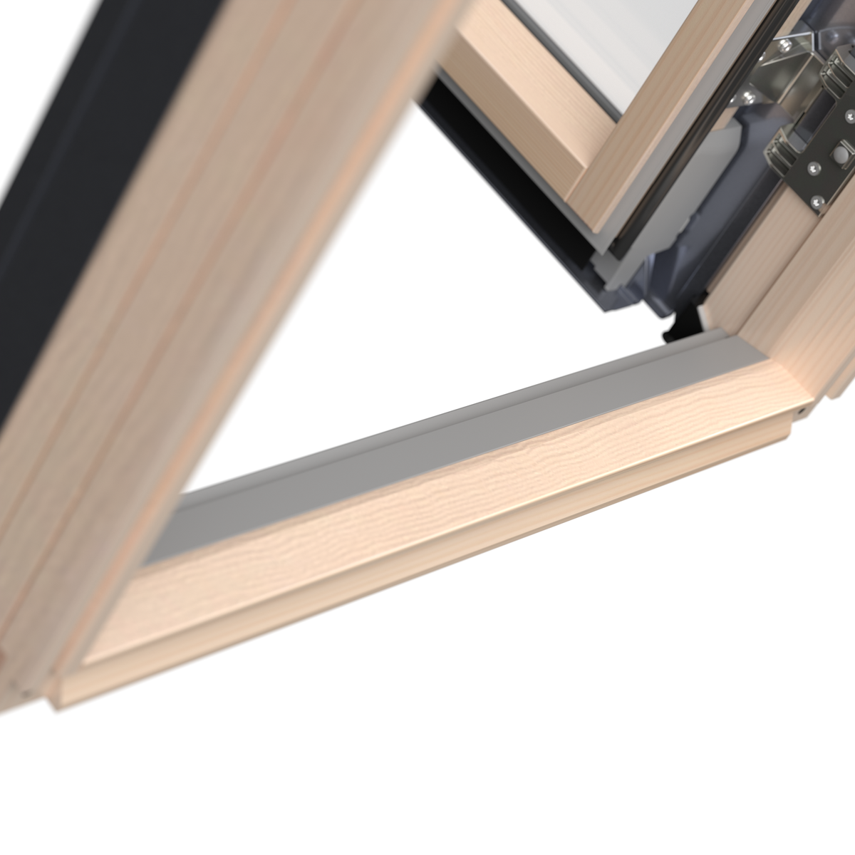 Untere Leiste und Dichtung des FWP Holzfensters